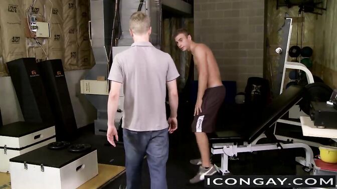 Liam pinned and forced to suck huge dick