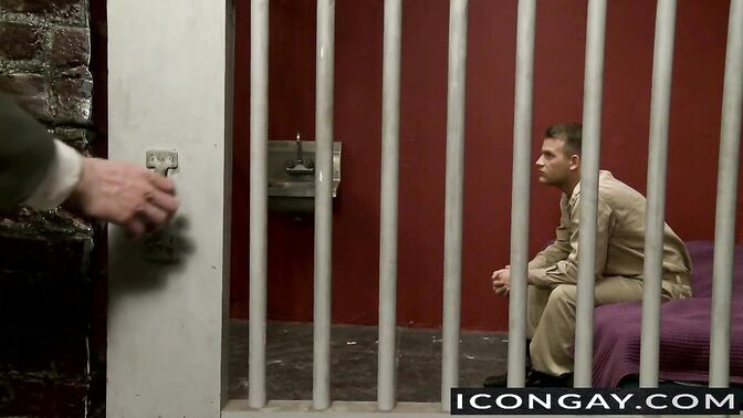 Young prisoner is banged by horny captor