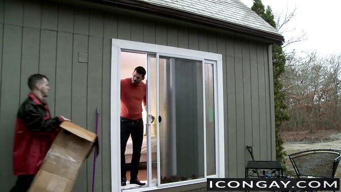 Billy gets hammered with big cock on bed