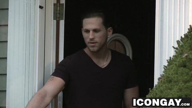 Tattooed fellow polishing that hole