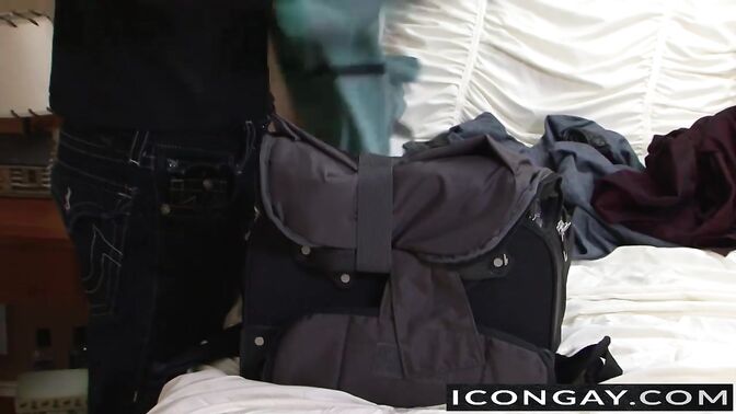 Tommy Defendi stuffs his cock in his ass