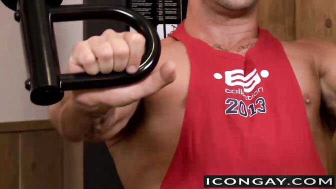 Trenton anal fucks Ludo after workout