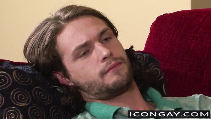 Duncan likes playing with his big cock