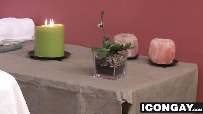 Billys slick hands explore Joshs back