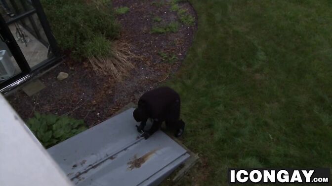 Cute Andrew aggressively slams his ass