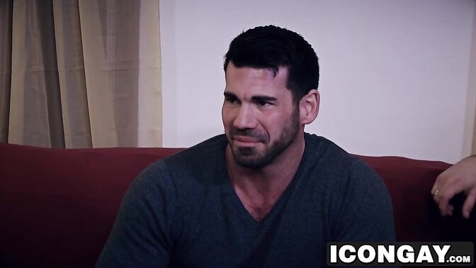 Roman takes cock ride for full climax