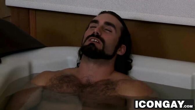 Ty inserts his cock into Dirks sweet ass