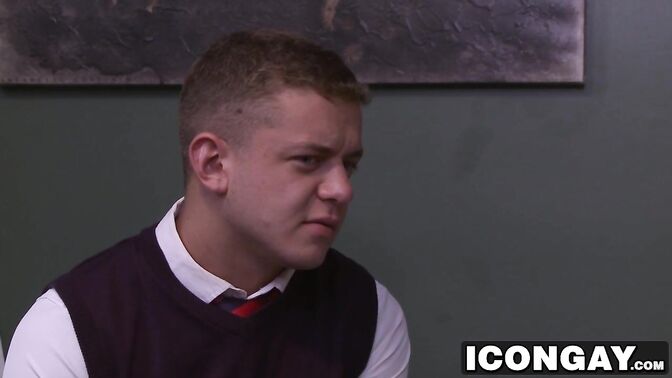 Study buddies having rough anal sex