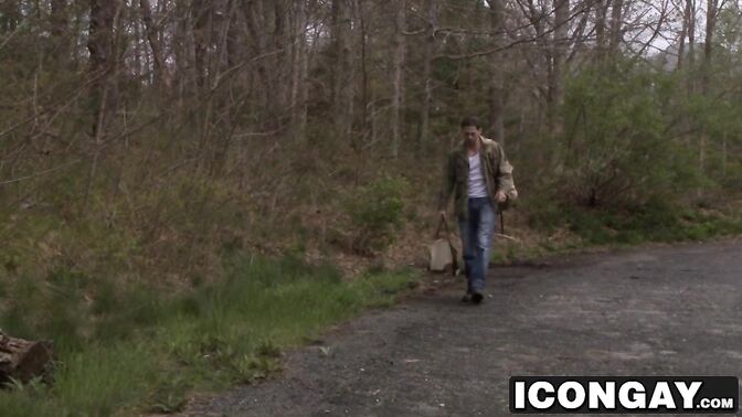 DILF banged hard by hot hitchiker Roman