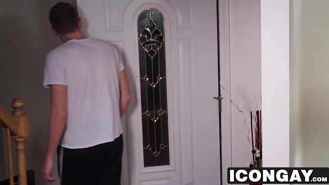 Hairy hunk ass fucking his twink lover