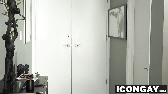 College graduate pounding his room mate