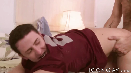 Dreamy jock Ty Roderick chokes me while ravaging my tight ass