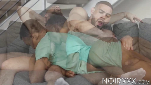 Adult Ricky Larkin erupts his cum on my shaped abs after our anal sesh