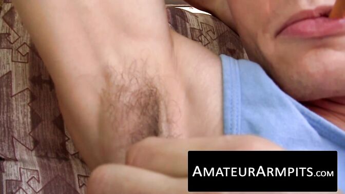 Dirty white trash jerks off his cock