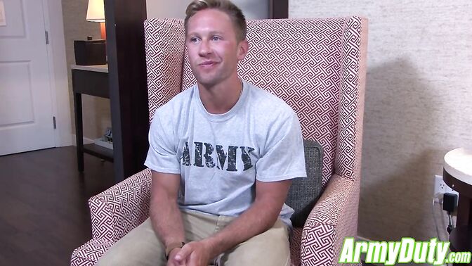 Cute hunk Tristan jerking hard for you