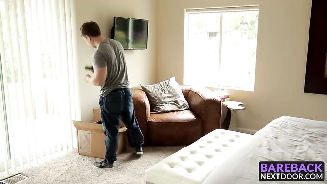 Jonah is rock hard to fuck Gabriels ass