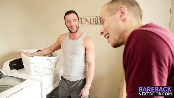 Jason slides his hard cock in Dantes ass