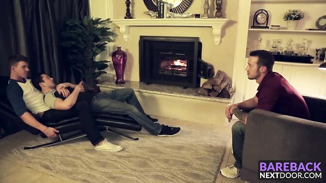 Johnny lets his ass pile drived by dicks