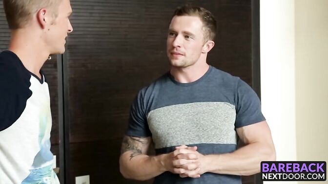 Markie plunges his cock into Jakes hole