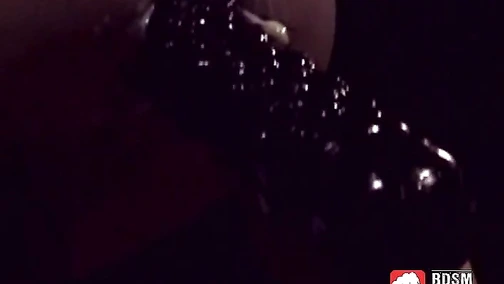 Guy anal plays solo with a huge sex toy