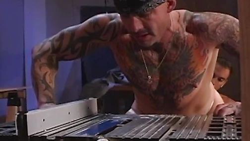 Muscular hottie Jessie Balboa stretched the asshole of Steve Cannon in a hardcore fisting fuck