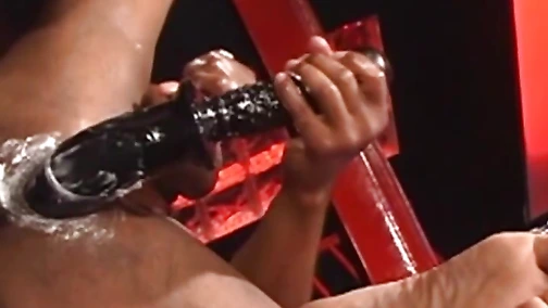 Hunk Marc Lasalle pumped out a gushing cum as he solo fucked his asshole with a dildo and his fist