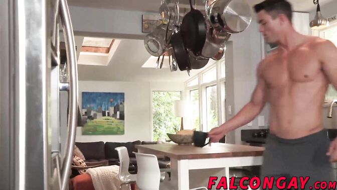 Twink railing muscular hunk in the ass