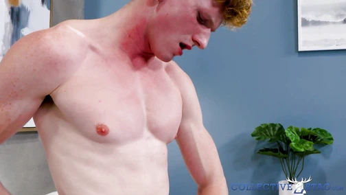 Hairy ginger jock Max Lorde share his rimming experience while masturbating