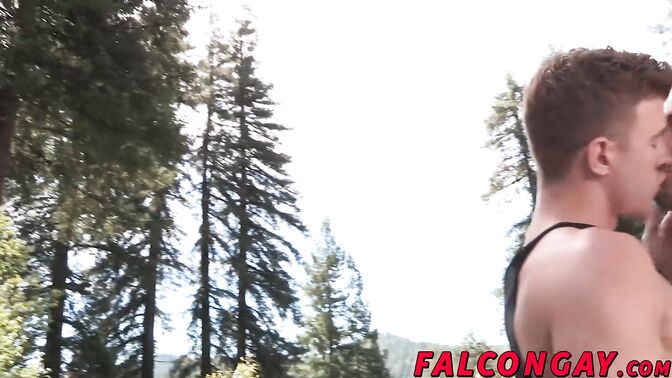 Sexy JJ and Wesley blowing and kissing