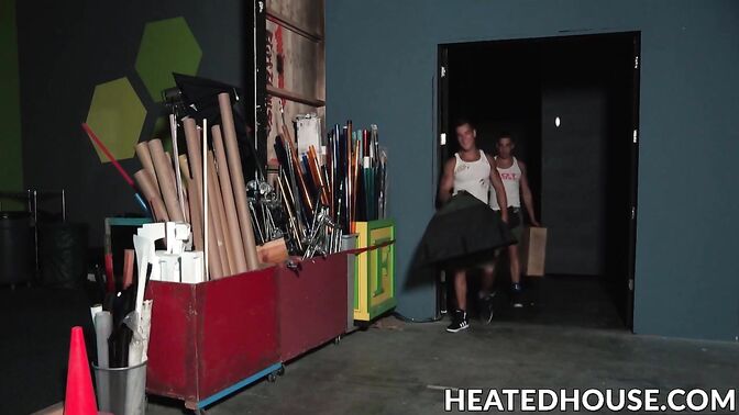 Handsome guy loves taking it up the rear