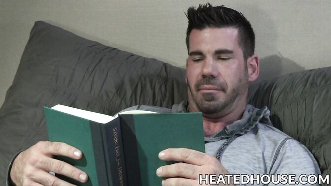 Sexy blonde twink rides a hard boner