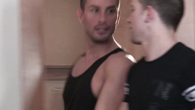 Tattooed studs hardcore anal ramming