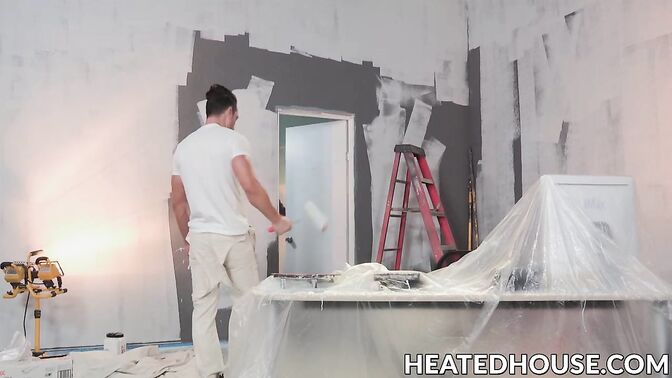 Sexy bearded hunk gets fucked hard