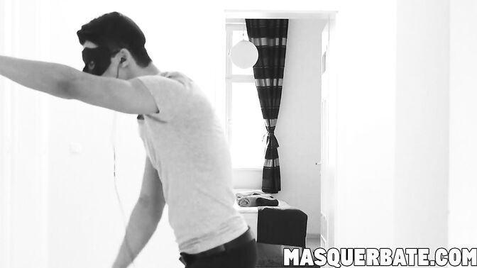 Nick Vargas striptease and masturbation