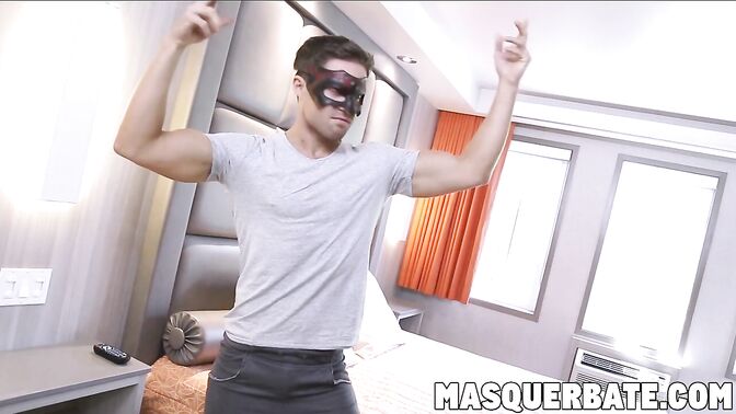 Bearded hunk sucking jocks big cock