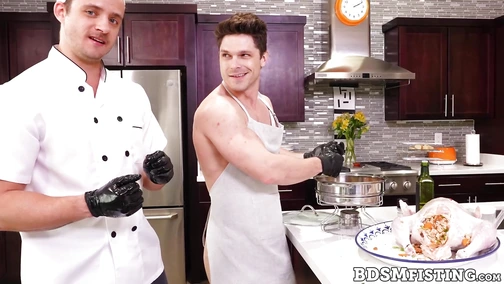 Nate Grimes makes hunky Devin Franco erect from rough fisting