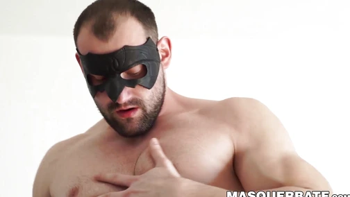 Solo hunk jacks off and gets a handjob
