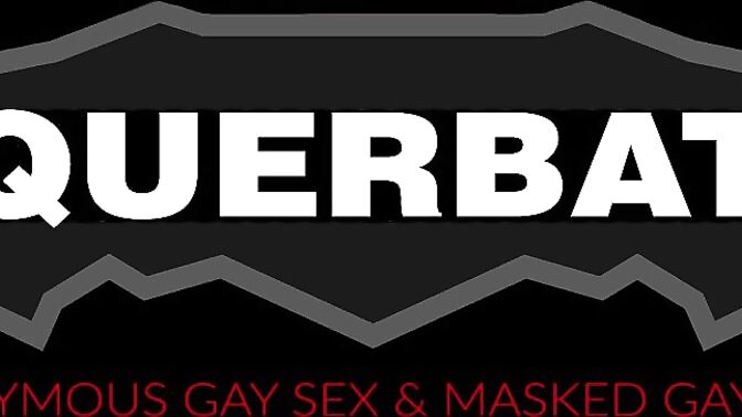 Masked jock receives cum on his face