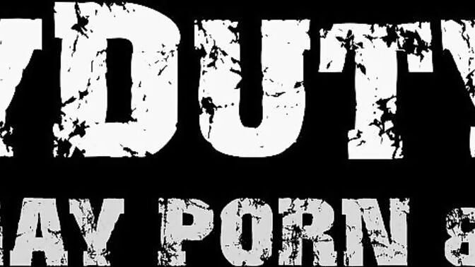 Soldier jerks off on duty and then cums