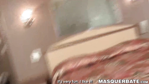 Masked stud gets off from intense touching
