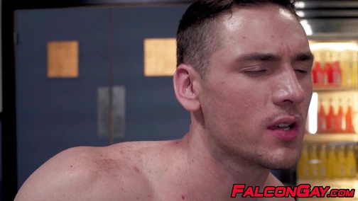 Naughty jock sucked and anal drilled