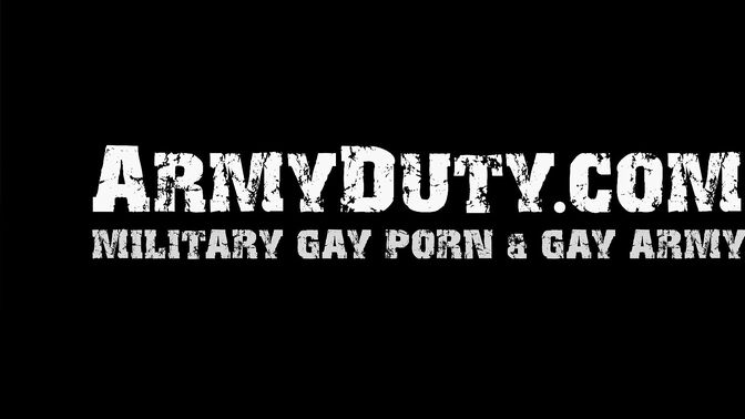 Hot trooper fucked by tattooed stallion