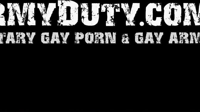 Soldiers having some sloppy anal fun