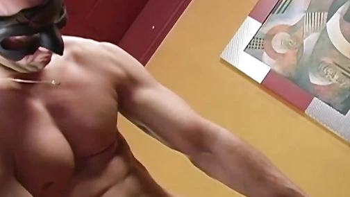 Sexy abs hunk moans from joy in hot solo