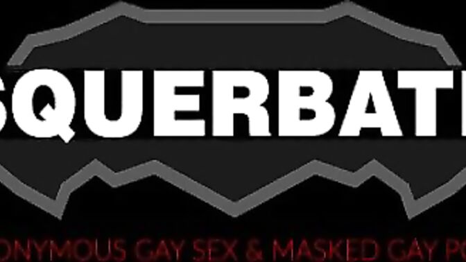 Blowjob for masked muscular stud