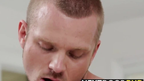 Hard drilling with horny muscular hunks