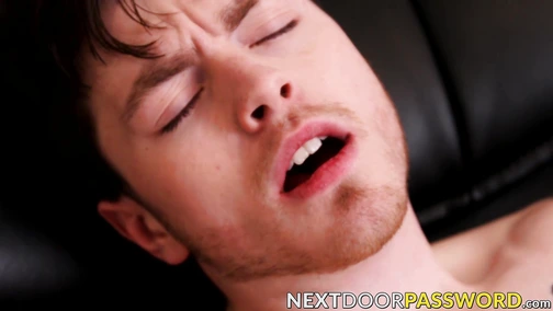 Young stud solo masturbates meaty cock