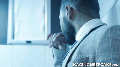 Mateo Zagal tongues and pounds Milo Madera bareback in the bathroom