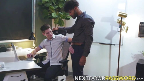 Tony Genius gives Trevor Harris wild welcome sex in his office