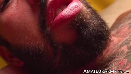 Tattooed daddy Romeo Davis stroking his dick until cumshot